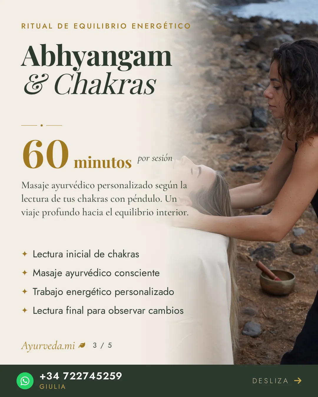 Abhyangam & Lectura de Chakras